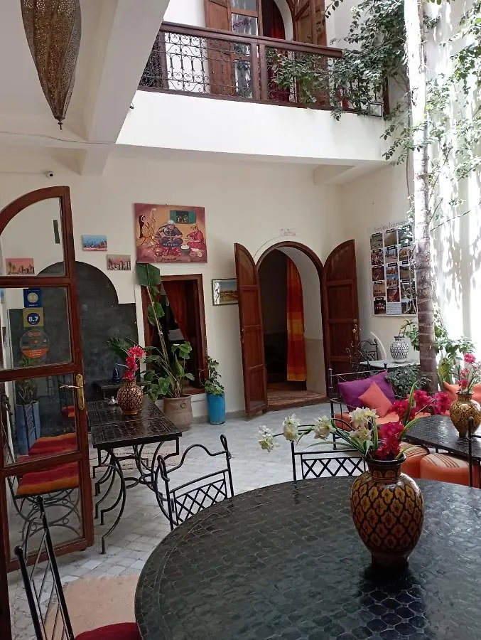 Riad White Flowers Marrakesh Marocco